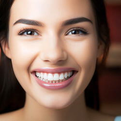 a woman with a brighter smile thanks to teeth whitening